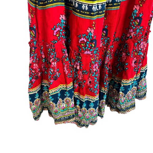 Patrons of Peace women’s off shoulder tiered maxi dress SZ XS - Picture 4 of 10